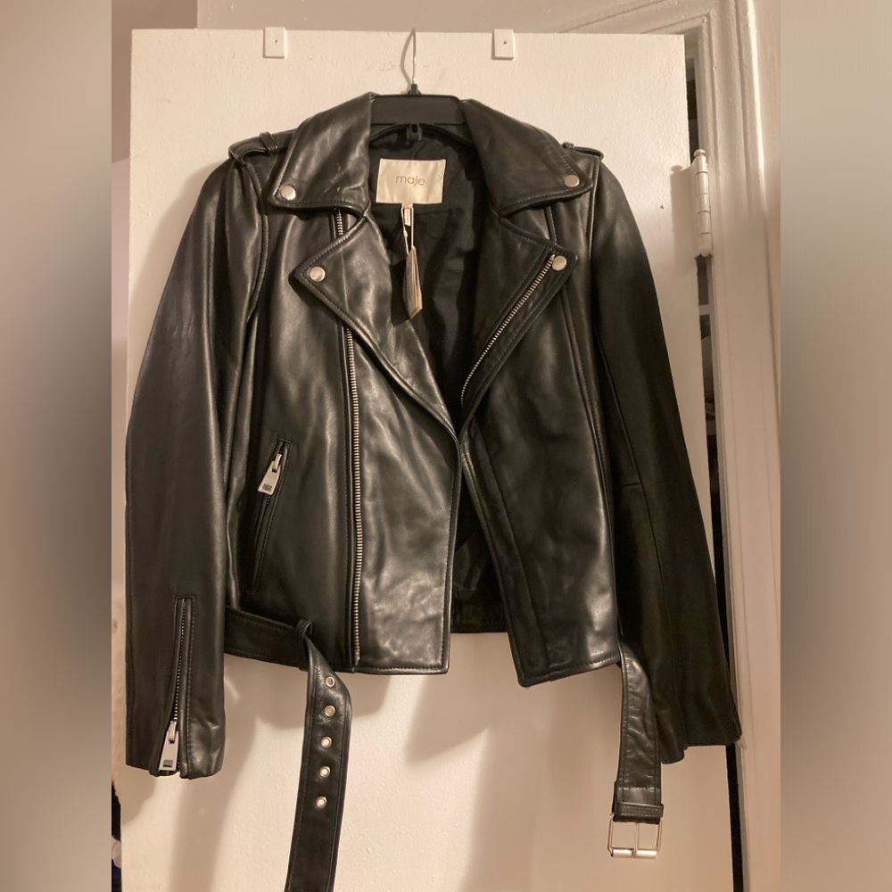 Maje moto jacket size 36